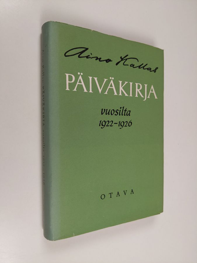 Aino Kallas : Päiväkirja vuosilta 1922-1926