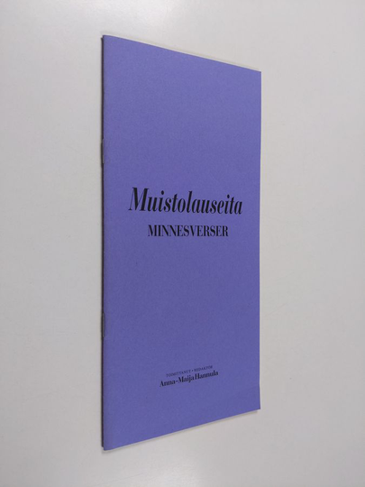 Muistolauseita : minnesverser