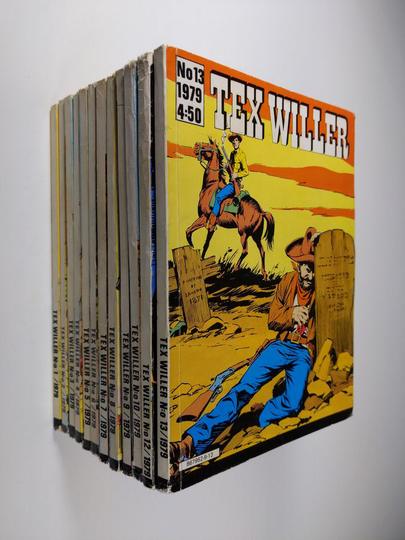 Tex Willer vuosikerta 1979 (1-13 puuttuu nro 11)