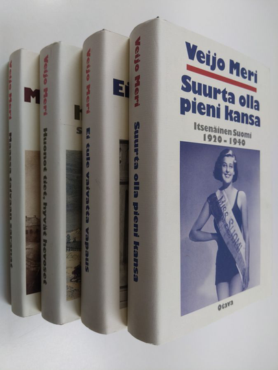Veijo Meri : Suomen historia 1-4 : Maassa taivaan saranat ; Huonot tiet, hyvät hevoset ; Ei tule vaivatta vapaus ; Suurta olla pieni kansa