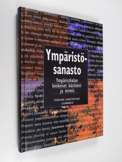 Ympäristösanasto = Miljöordlista = Environment vocabulary = Umweltglossar = Vocabulaire de l'environnement