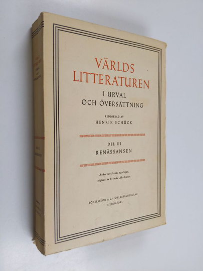 Världslitteraturen i urval och översättning 3 - Renässansen