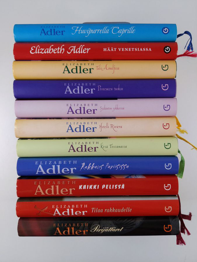 Elizabeth Adler-paketti (11 kirjaa): Perijättäret ; Tilaa rakkaudelle ; Kaikki pelissä ; Rakkaus Pariisissa ; Kesä Toscanassa ; Hotelli Riviera ; ...