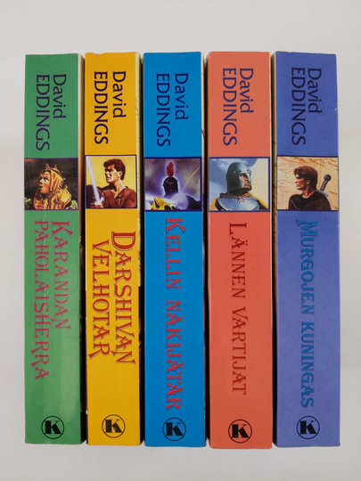 David Eddings : David Eddings -setti (5kirjaa): Mallorean taru 1-5: Lännen vartijat; Murgojen kuningas; Karandan paholaisherra; Darshivan ...