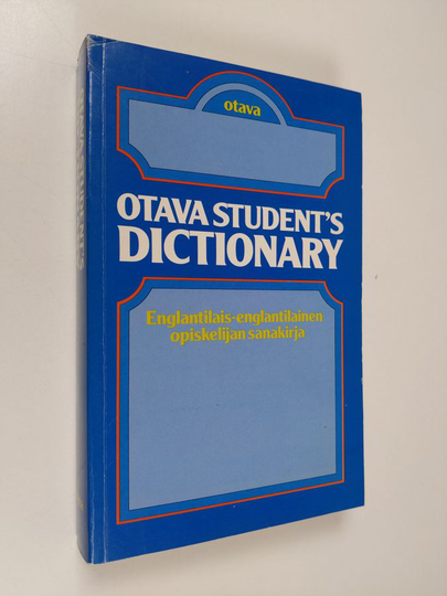 Martin H. Manser (toim.) : Otava student's dictionary : englantilais-englantilainen opiskelijan sanakirja