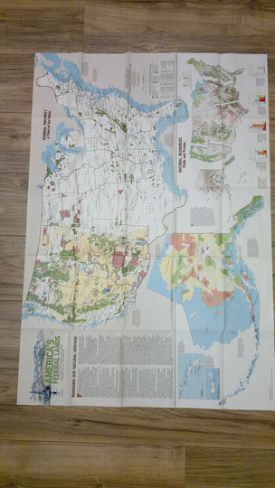 Wilbur E. Garrett (toim.) : America's federal lands 1:189000