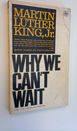 Martin Jr. Luther King : Why We Can't Wait