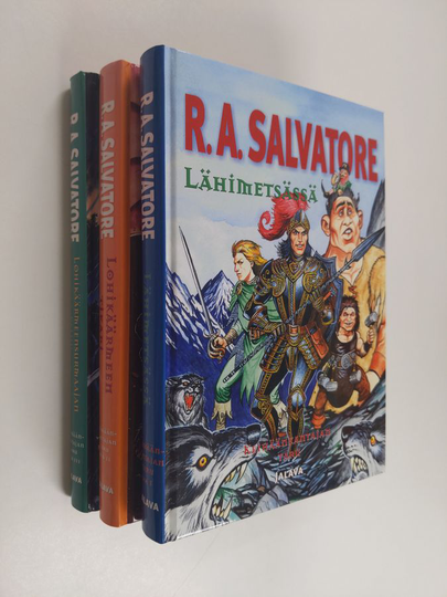 R. A. Salvatore : Keihäänkantajan taru 1-3 : Lähimetsässä ; Lohikäärmeen tikari ; Lohikäärmeensurmaajan paluu