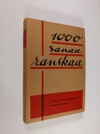 Edvin Hagfors (toim.) : 1000 sanaa ranskaa