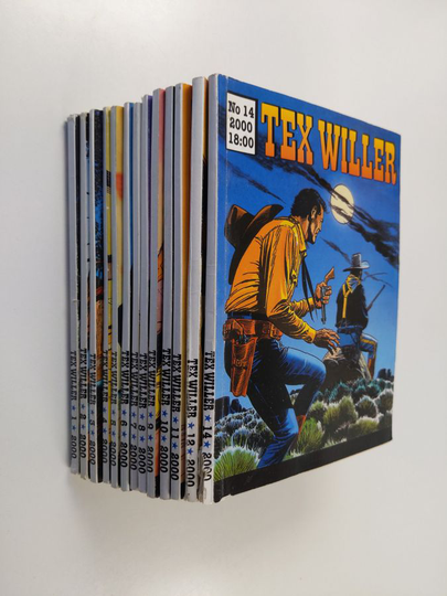 Tex Willer vuosikerta 2000 (1-14, puuttuu 13, 15 ja 16)