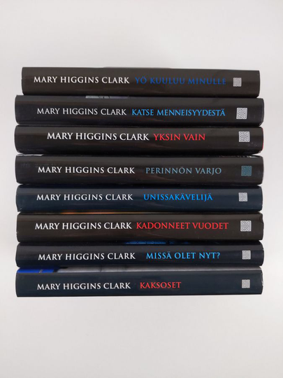 Mary Higgins Clark : Mary Higgins Clark-paketti (8 kirjaa) : Unissakävelijä ; Missä olet nyt ; Yö kuuluu minulle ; Kadonneet vuodet ; Perinnön ...