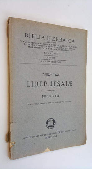 Rut Kittel (edit.) : Liber Jesaiae
