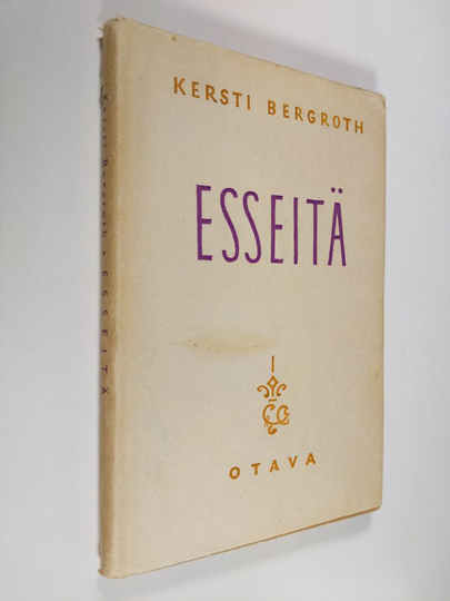 Kersti Bergroth : Esseitä