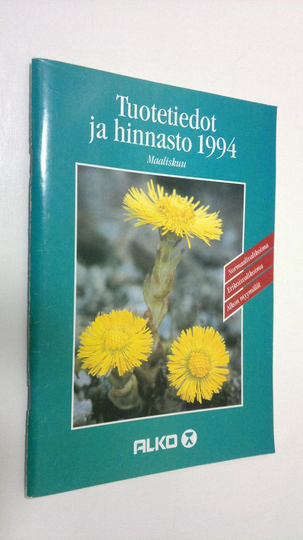Alko : Tuotetiedot ja hinnasto 1994 : Maaliskuu