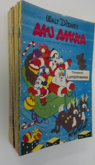 Walt Disney : Aku Ankka puolivuosikerta 1976 (puuttuvat numerot 2-3,5,7,10,14-17,20-25,27,29-32,36,42-43,46,48)