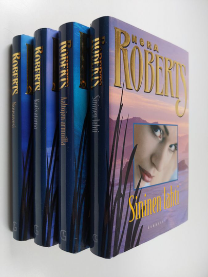 Nora Roberts : Nora Roberts -setti (4 kirjaa): Aaltojen armoilla; Nousuvesi; Kotisatama; Sininen lahti