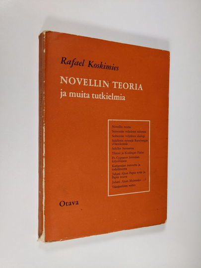 Rafael Koskimies : Novellin teoria ja muita tutkielmia