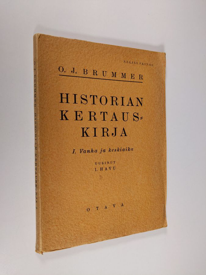 O. J. Brummer : Historian kertauskirja 1 : Vanha- ja keskiaika