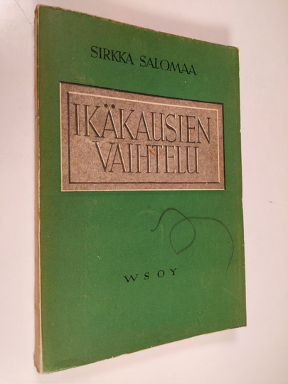 Sirkka Salomaa : Ikäkausien vaihtelu : tutkimus Helsingin yliopistossa vv 1828-1878 toimineiden opettajien elämänkulusta