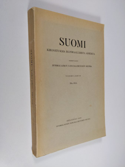 Suomi : Kirjoituksia isänmaallisista aineista. Viides jakso 19. osa