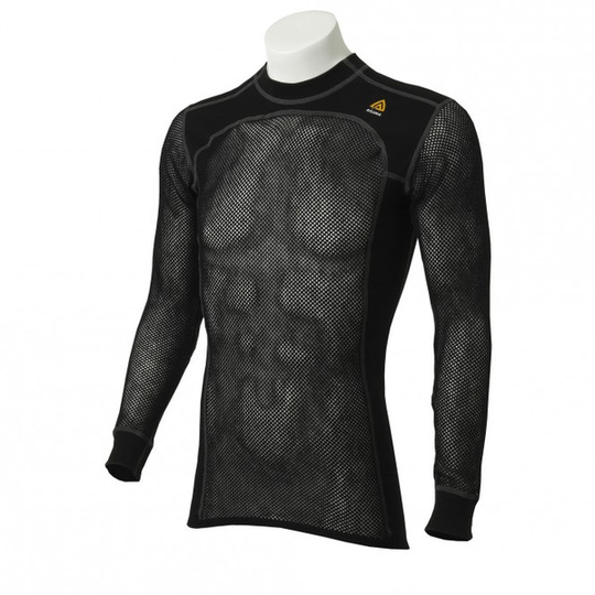 Aclima Woolnet Crewneck M' S - Jet Black - Miehet - XS