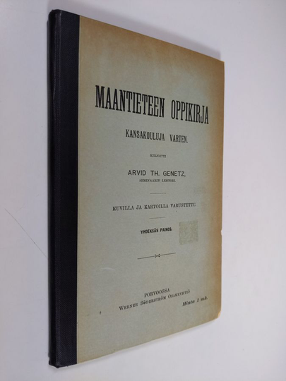 Arvid Th Genetz : Maantieteen oppikirja kansakouluja varten
