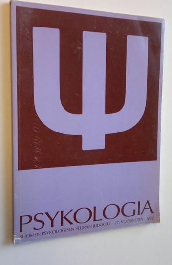 Psykologia 6/1992 : tiedepoliittinen aikakauslehti