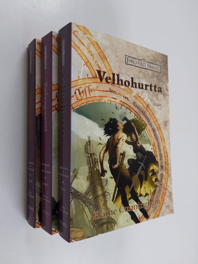 Elaine Cunningham : Kuninkaita ja neuvonantajia 1-3 : Velhohurtta ; Tulvaportti ; Velhosota