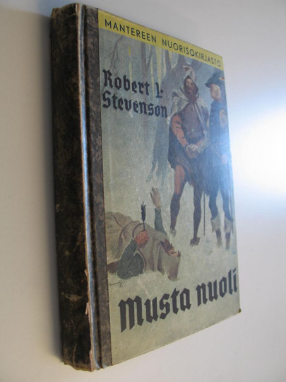 Robert Louis Stevenson : Musta nuoli : historiallinen romaani Ruusujen ajoilta
