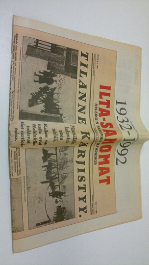 Ilta-Sanomat 60 vuotta 1932-1992 liite