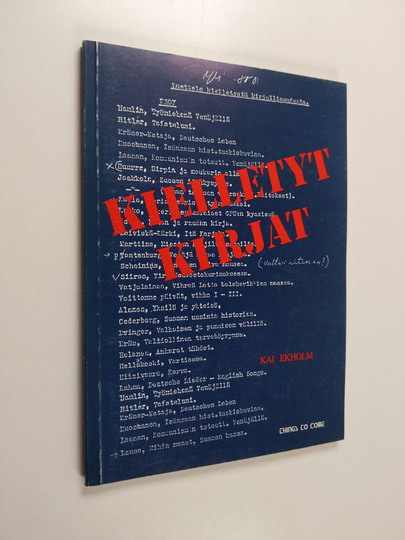 Kai Ekholm : Kielletyt kirjat