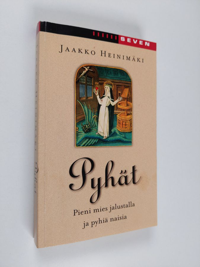 Jaakko Heinimäki : Pyhät : pieni mies jalustalla ja pyhiä naisia