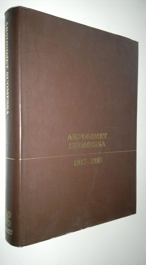 Stig-Göran Segercrantz : Arvonimet Suomessa 1917-1985