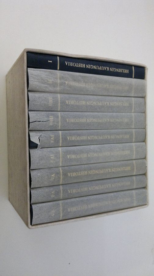 Helsingin kaupungin historia 1-5 (yhdeksän kirjaa)