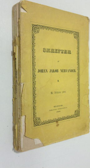 Johan Jakob Nervander : Skrifter 1 (1850)