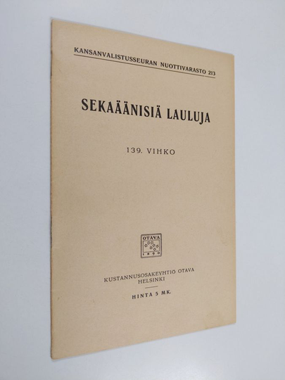 Sekaäänisiä lauluja 139. vihko