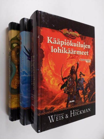Margaret Weis ym. : Kadonneet kronikat 1-3 : Kääpiökuilujen lohikäärmeet ; Mustan kuningattaren lohikäärmeet ; Tiimalasivelhon lohikäärmeet