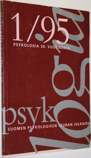 Psykologia 1/1995 : tiedepoliittinen aikakauslehti